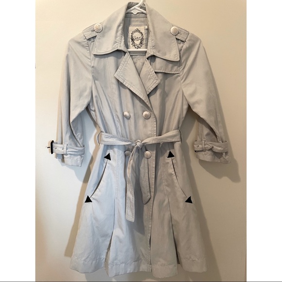 salad Jackets & Blazers - Light Blue Trench Coat